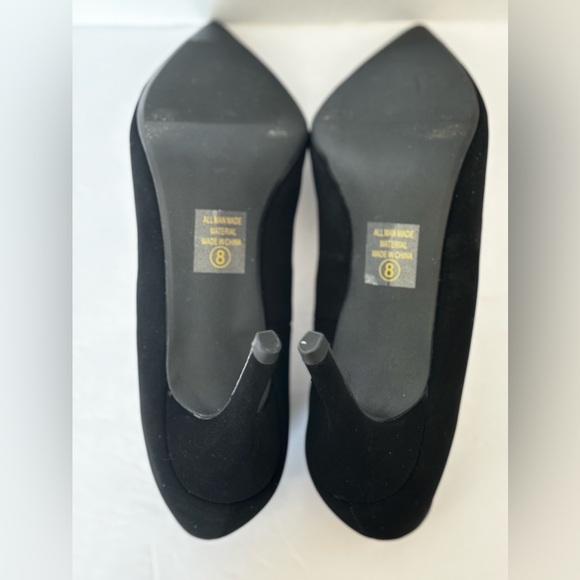 NWOT CITYCLASSIFIED BLACK WIDE 3” HEELS SZ 8 COMFY STYLISH AND FLATTERING. - Picture 4 of 7